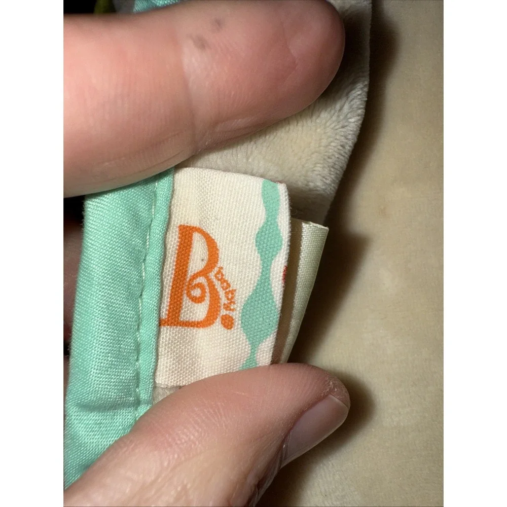 B Cuddly Bunny Baby Blanket Plush Sleepy Rabbit Security Lovey Crinkle Leaf‎